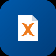WritePaperTeX launcher icon: a sheet of paper with a folded corner and a serif X